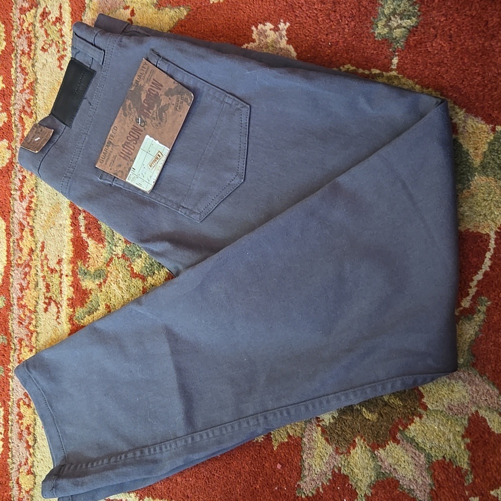 Hudson & Barrow Charcoal Slim Stretch Grey Pants